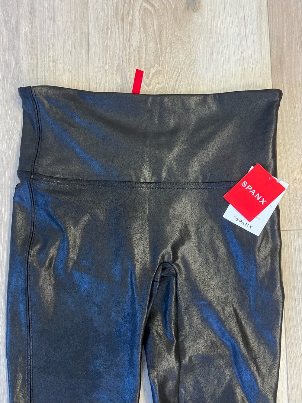 NWT SPANX Women’s Faux-Leather Leggings in Black